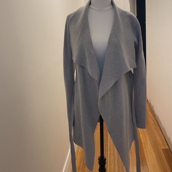 Grey waterfall knit jacket - Picture 4 of 7